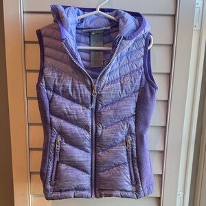 Free Country Purple Quilted Vest with Hood 5/6